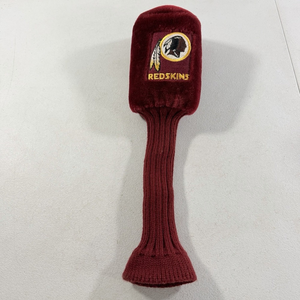 Vintage Washington Redskins X Golf Club Head Cover NFL Fuzzy Headcover